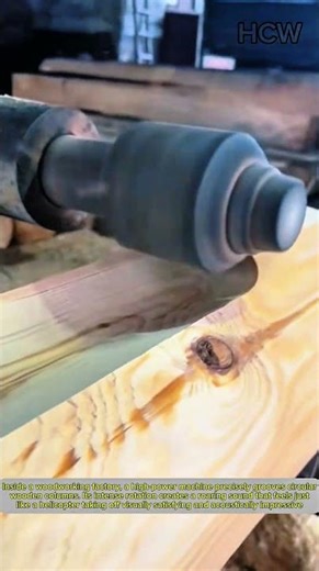 Powerful Wood Grooving Machine: Sounds Like a Helicopter Taking Off.