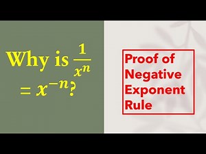 Negative Exponent Rule Explained