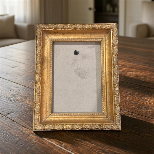 Vintage Ornate Gold Small Picture Frame - Etsy