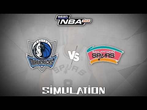 NBA 2K2 (2001) - Dallas Mavericks vs San Antonio Spurs [Gameplay Simulation]