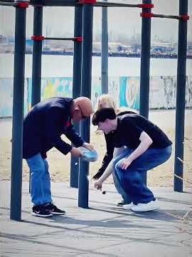 Old Man Calisthenics Prank #prank #shortvideo #gym