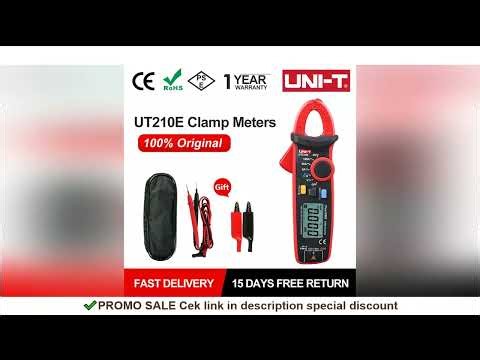 UNI-T UT210E Mini Digital Clamp Meter AC DC Current Pliers Ammeter Voltmeter Clamp Multimeter Tester