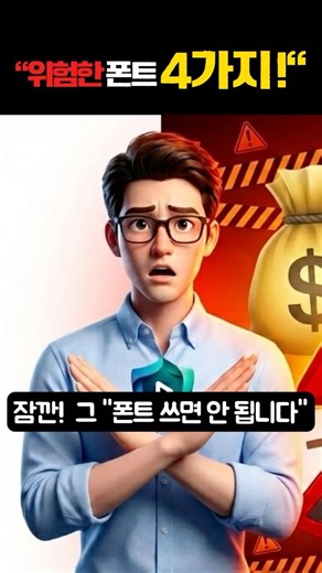 EP 5 _"폰트 하나 잘못 썼다가 300만 원 합의금? 위험한 폰트 사용 패턴 4가지 정리했습니다! #폰트저작권 #맑은고딕 #무료폰트 #유튜버필수 #Shorts"