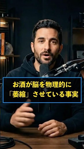 アルコールが脳を物理的に萎縮させる