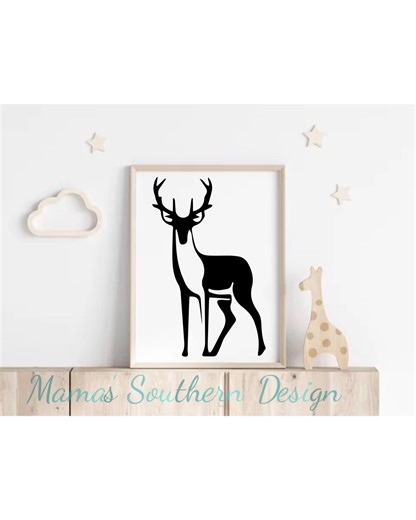 Deer - Deer Silhouette PNG Bundle - Etsy