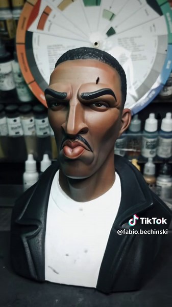 Pintura do Busto do Mano Brown: Processo Criativo