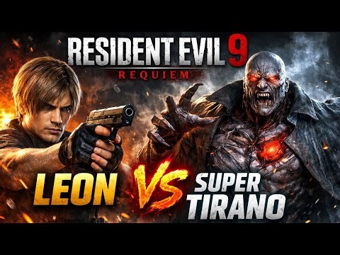 Leon Vs Super Tirano Mister X 🔥 Resident Evil 9 Requiem