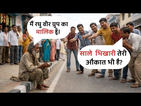 जिस पागल को लोग पत्थर मारते थे, उसके सामने रुकीं 50 लाल बत्ती की गाड़ियां 😱