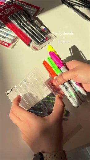 ASMR Unboxing Sharpie Markers | Stationery Haul #sharpie #unboxing #asmr