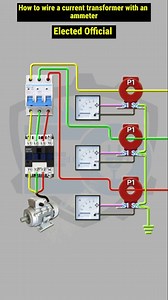 32K views · 332 reactions | How to wire a current transformer with an ammeter #ElectricalTips #DIYElectric #ElectricProject #HomeElectrical #TechTutorial #LifeHacks #ElectricalHack | 퐄퐥퐞퐜퐭퐞퐝 퐎퐟퐟퐢퐜퐢퐚퐥 | Facebook