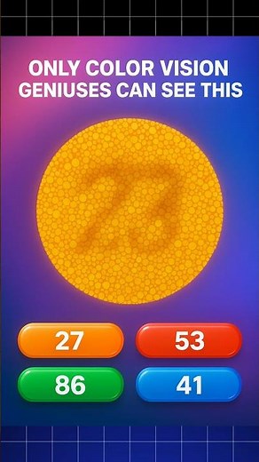 Can YOU see it? 👀🔥Only 1% pass this color–vision challenge!