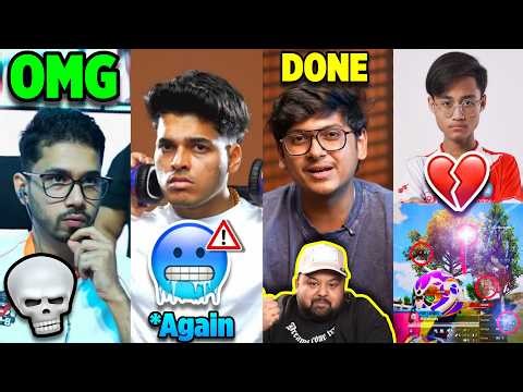 Retirement Announced 😳💔 All SHOCKED Reactions🥶 Saumraj in BGIS,Jonathan Gaming reply,8Bit Goldy,BGMI