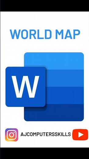 How to create world 🌎 map in MS Word by short tricks #excel #exceltricks #youtubeshorts #trending
