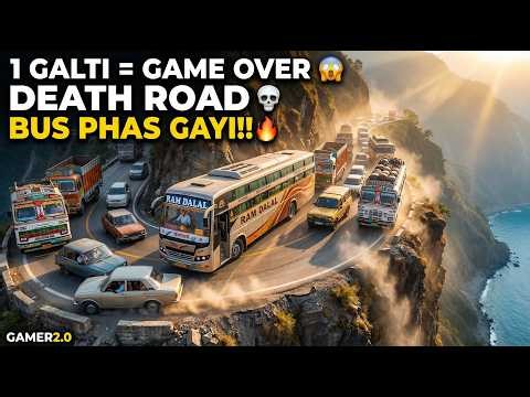 👉 "Bus Phas Gayi Dangerous Cliff Road Par 😱 | ETS2 India Map Ultra Real Gameplay" #ets2 #truck #bus