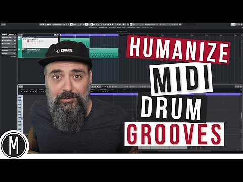 How to HUMANIZE a MIDI DRUM GROOVE in CUBASE