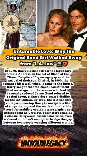 The Bond Girl’s Break: Harry Hamlin & Ursula Andress