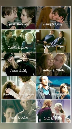 Forever Magic: Iconic Couples of the Wizarding World 💕✨|Harry Potter Love Story#shorts #funny #memes