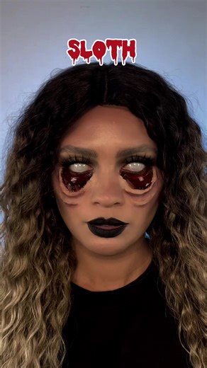 Thank you to anyone who tuned in on Live to watch me and @javelllynton create this spooky look! 👻 #sevendeadlysins #slothmakeup #halloweenlooks #halloweenmakeup