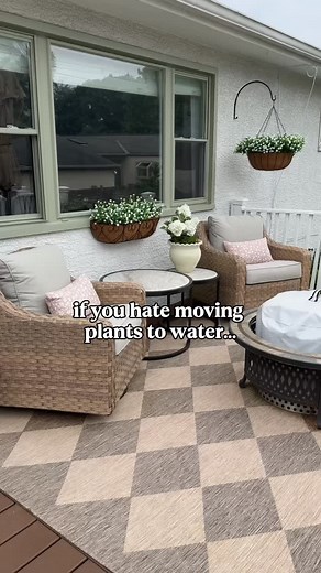 I love real flowers but if I have to move it daily to water it’s just not happened lol these look so realistic and I have had them for weeks with no fading! Comment FLOWERS for the link to my favorite UV resistant outdoor flowers! | megankhome
