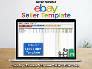 Ebay Seller Tracker Template: Google Sheets Revenue & Expense Spreadsheet - Etsy