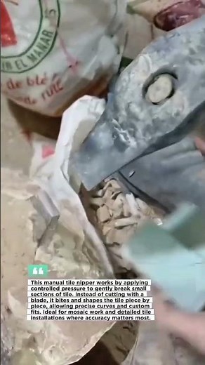 Perfect Tile Shaping by Hand Using Simple Tools #TileNipper #Tiling #USA