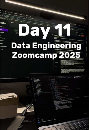 📌 Data Engineering Zoomcamp 🚀 🗓 Day 11 | ETL with Kestra Part 3 - Orchestrating dbt Models with Postgres 🔍 Today's Topics: ✅ Running dbt in Kestra ✅ Transforming raw Postgres data with dbt models ✅ Defining dbt models directly from Kestra UI using simple YAML 📖 Key Takeaways: 📝 After ingesting data into Postgres and setting up scheduling & backfills, we now use dbt to clean, structure, and make the data analytics-ready. 💡 Kestra simplifies dbt orchestration—just a few lines of YAML to def