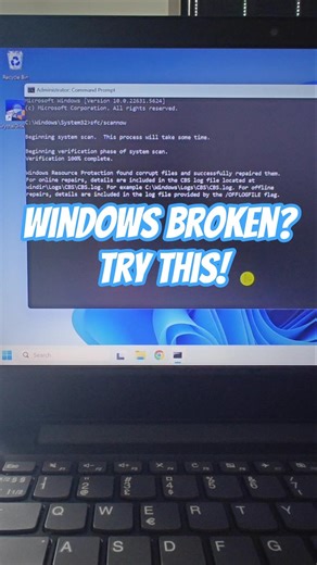 How to Fix Windows Errors in Seconds with SFC /scannow