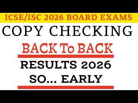 ICSE/ISC 2026 Board Exam Result Date Out? 😱 ICSE/ISC 2026 Copy Checking & Live Monitoring Update! 🔥