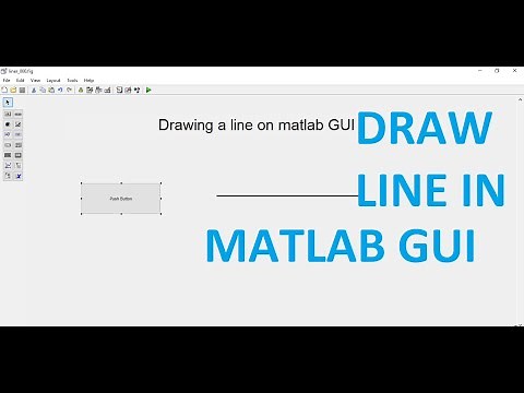 How to make a line in matlab gui | Drawing a line on matlab GUI