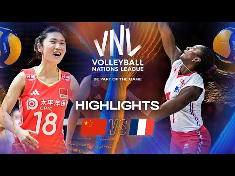 China 🇨🇳 vs. France 🇫🇷 - Highlights | Week 1 | Women's VNL 2025