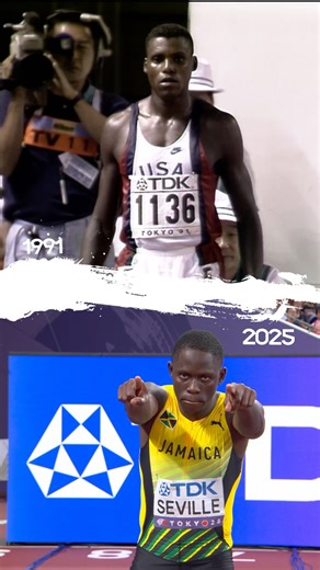 Which 100m final do you prefer? Carl Lewis with the 9.86 WR back in 1991 or Oblique Seville's 9.77 at the #WorldAthleticsChamps Tokyo 25 ⁉️ Relive the unforgettable moments of Tokyo 1991 by exploring the World Athletics Championships gallery in the virtual tour of the Museum of World Athletics (MOWA) . 💻 Ellie Sunman #Japan #tokyo #usa #jamaica | World Athletics