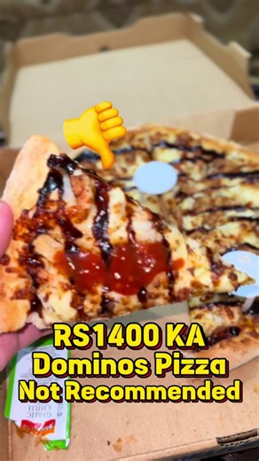 Epic Domino's BBQ Large Pizza Midnight Feast!