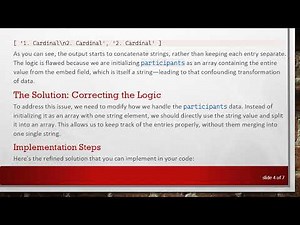 Solving the Discord.js Issue: How to Fix Array String Concatenation