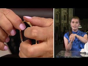 Italian Gold Twisted Bangle, 14K Gold, 3.7-3.8g on QVC