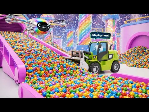 Talking Machines at the Candy Factory – Full Episode 12 | Kids Animation 5D