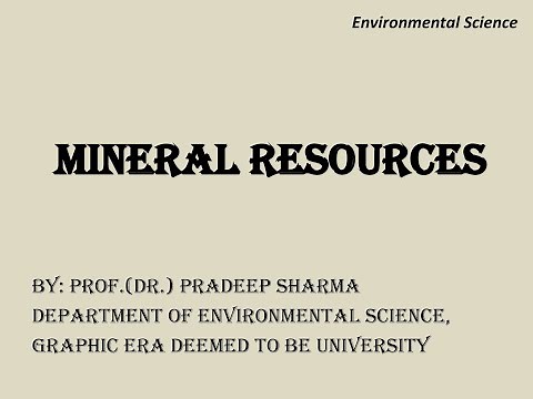 Lecture 16 Mineral Resources
