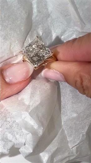 ✨ 10CT Princess Cut Lab Diamond Ring | Luxury 14K Gold Statement Collection 2026 #labdiamonds
