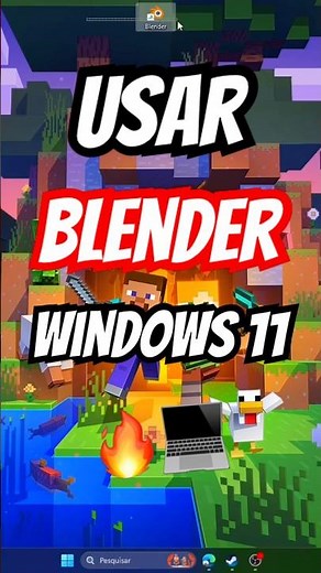 Blender - How to use Blender on your PC (Tutorial) 💻🔥 #shorts #windows11 #blender