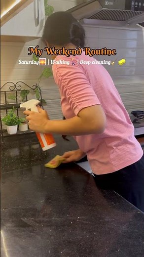 My Weekend Routine 🌿 #food #cleaning #shorts