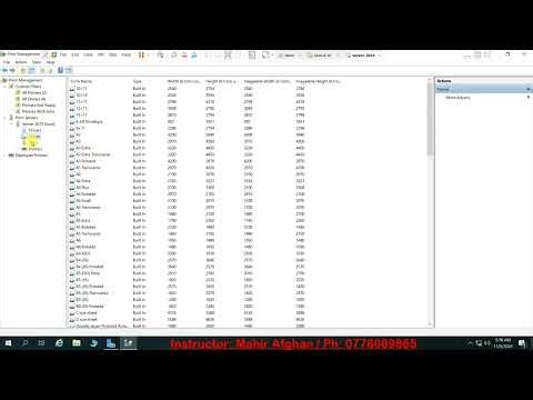 75- How to install and configure Print Server in Windows Server 2019 in Pashto