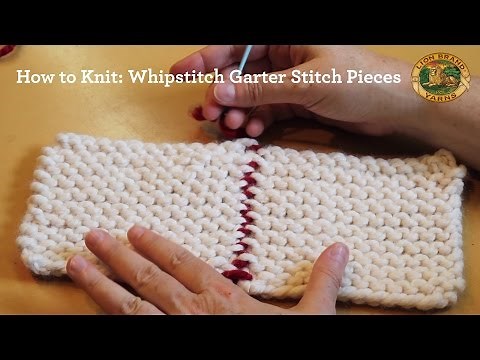 How to Knit: Whipstitch Garter Stitch Pieces
