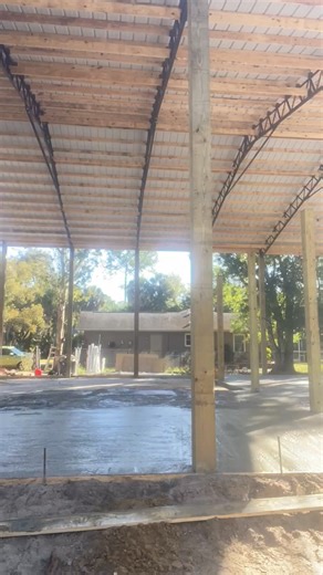 A 65 x 55 pole barn slick finish slab. The homeowners will be in closing it and making it into a shop/office.. | D&J Concrete & Home Solutions, LLC