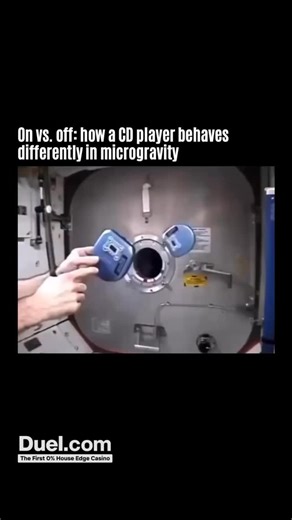 archive on Instagram: "In microgravity, even minor forces — like air currents or small movements — can easily disturb objects. This is clearly seen with a CD player: when it’s turned off, it drifts and moves around freely. But when the CD player is on and the disc inside is spinning, it becomes much more stable. That’s due to the gyroscopic effect. The spinning disc generates angular momentum, which resists changes in orientation. This principle is widely used in navigation and aerospace — and h