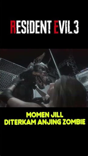 MOMEN JILL DITERKAM ANJING ZOMBIE SEKETIKA MENINGGOY #shorts #residentevil