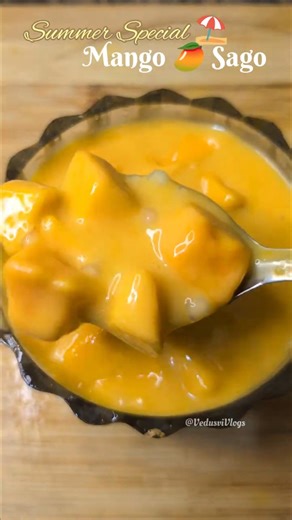 Mango sago🥭 Summer Special ⛱️#mangosago#summer#special#trending#viral#mango#food#shorts#ytshorts