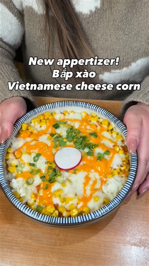 ‼️new appetize! Bap xao aka sauteed corn topped with cheese. 📍 NAM Kitchen (@namkitchen.california) 📍 1530 W Artesia Blvd, Gardena, CA 90248 #vietnamesefood #vietnamesecuisine #pho #vietnamese #noodles | Uyen Nguyen