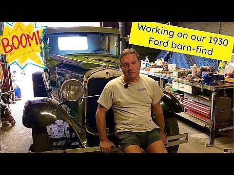 Forgotten 1930 Ford Model A slowly coming back to life! Inspect brakes & pack front wheel bearings