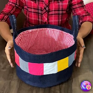 90K views · 1.4K reactions | How to denim storage basket bag from old jeans reused #jeans #bag #storage #handmade | Artefact | Facebook