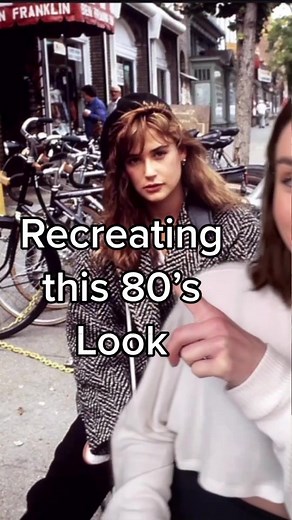 Love this 80s look! #recreatingoutfits #80s