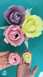 Turn simple coffee filters into stunning paper roses! 🌹 #crafts #paperflowers #diyflowers #papercraft #handmadeflowers #easycrafts | DIY Joy